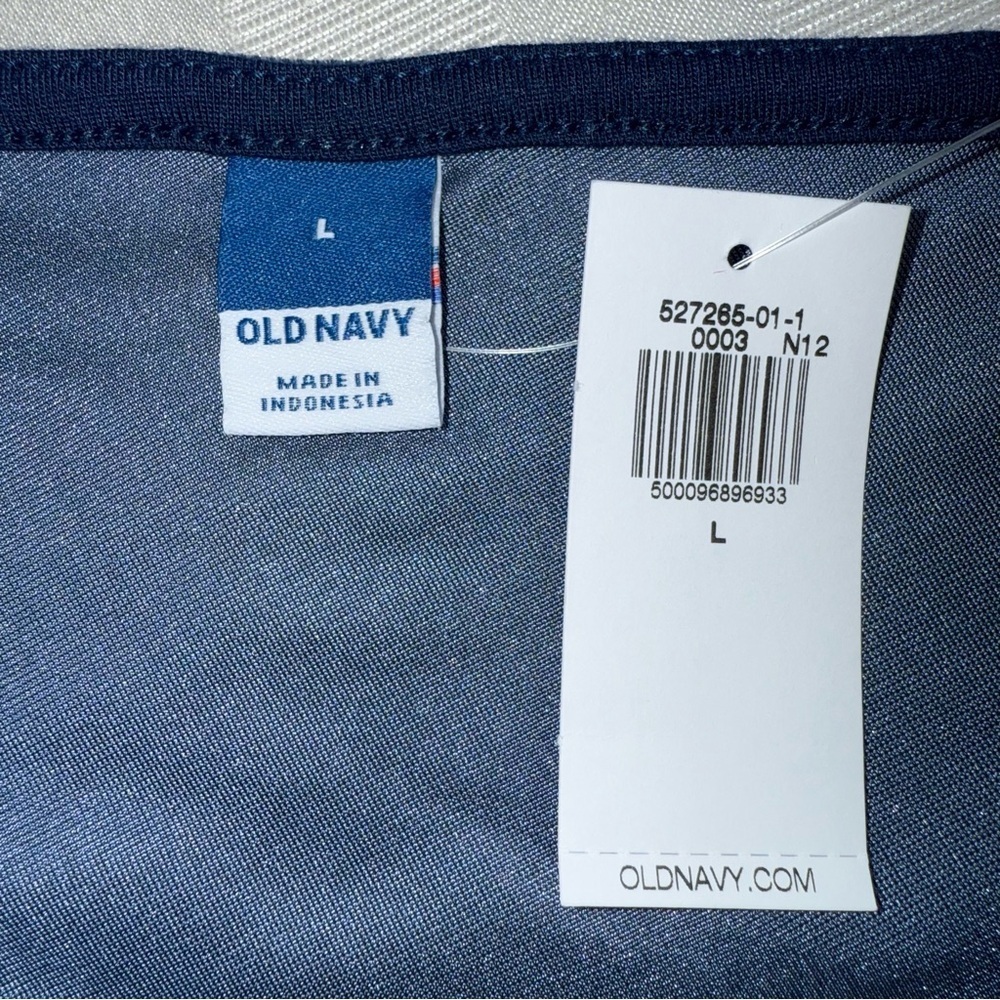 Old Navy Elegant Velvet One-Shoulder Large Blue Top NWT - Picture 5 of 10